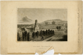Village and Campus, c. 180. First Baptist Church in foreground, A1000-64, Folder 33, p66