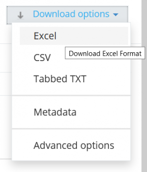 Download Excel Button